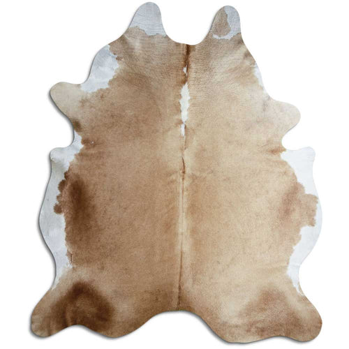 Brown & White Cowhide Rug XXL