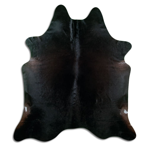 Black Cowhide Rug XXL