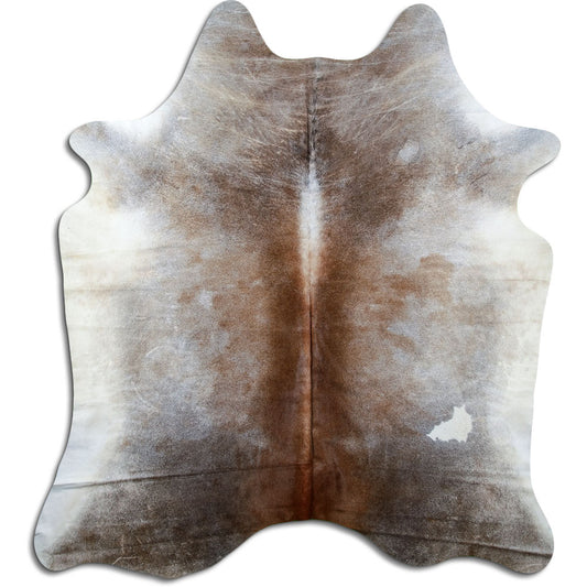 Tan Grey Cowhide Rug XXL