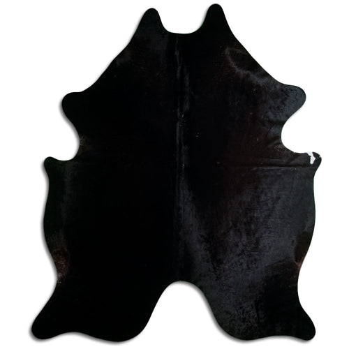 Black Cowhide Rug XXL