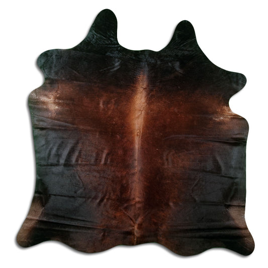 Brown Cowhide Rug L