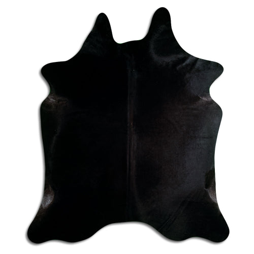 Black Cowhide Rug XL