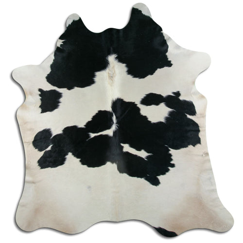 Black & White Cowhide Rug XL
