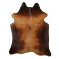 Brown Cowhide Rug L