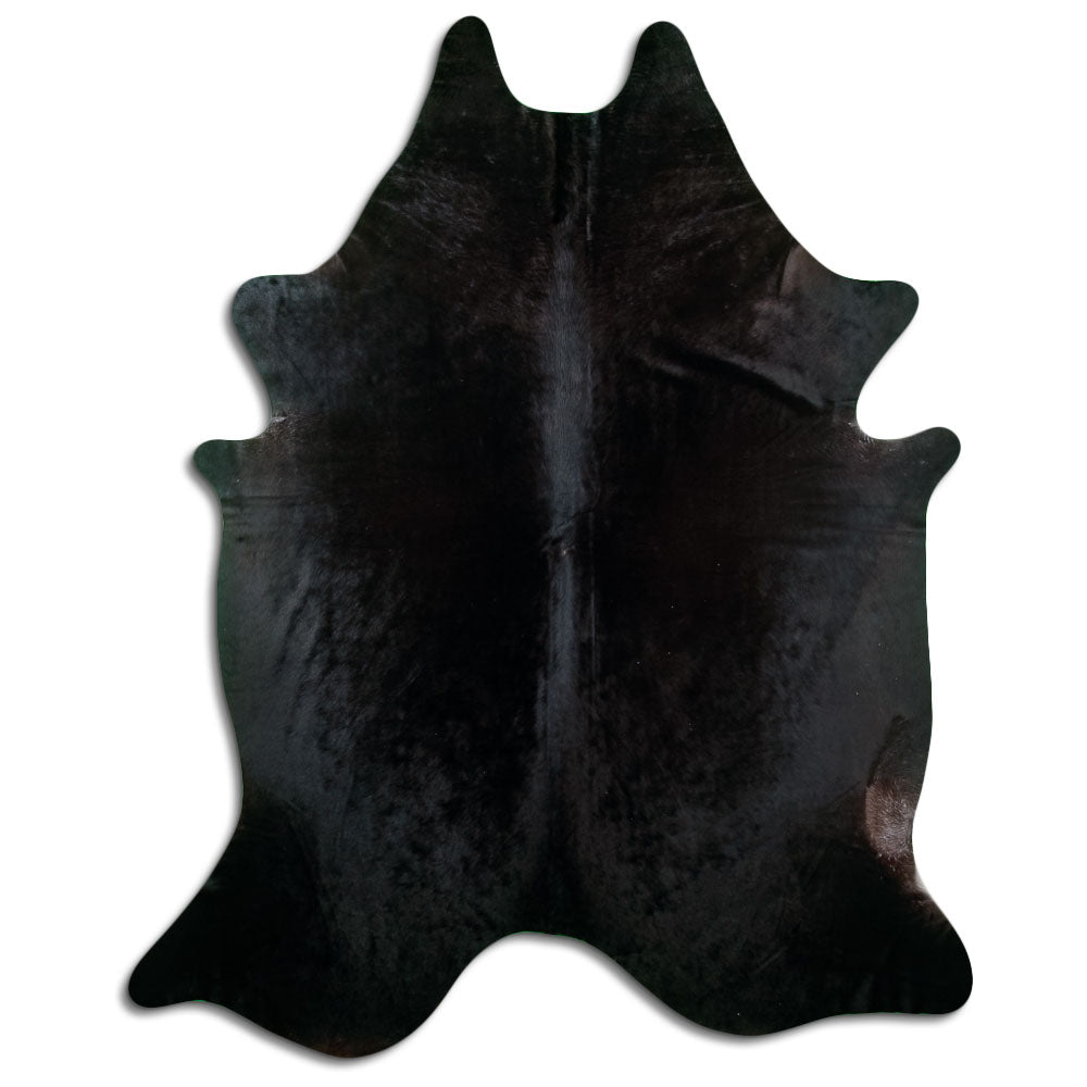 Black Cowhide Rug XXXL