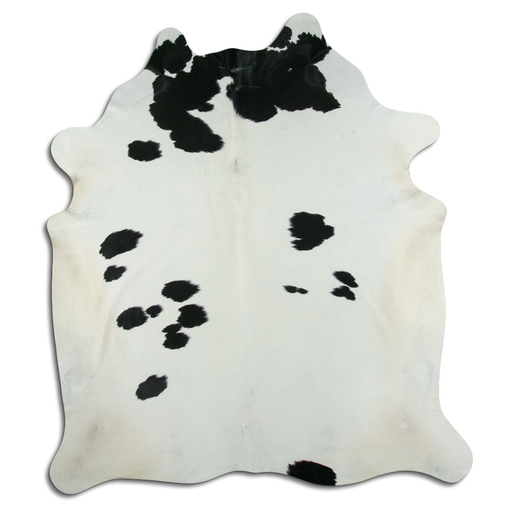 Black & White Cowhide Rug XXL