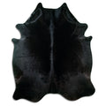 Black Cowhide Rug XXL