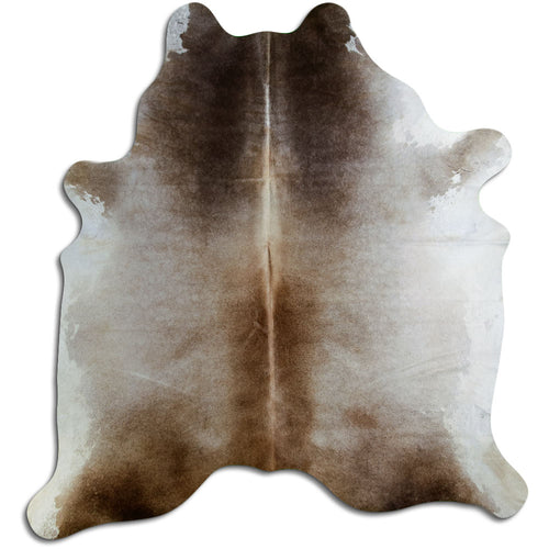 Tan Grey Cowhide Rug XL