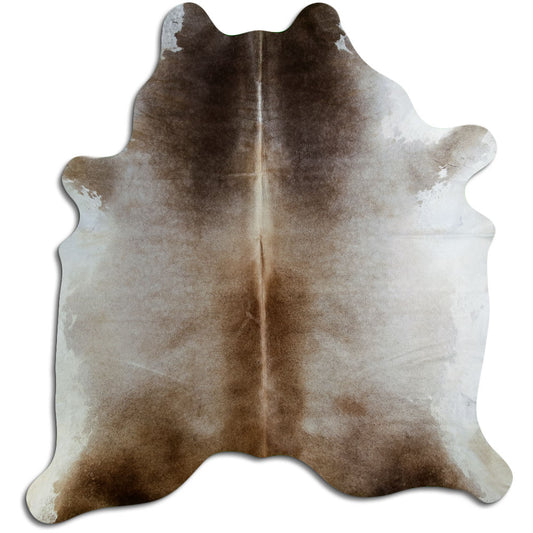 Tan Grey Cowhide Rug XL