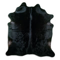 Black Cowhide Rug L