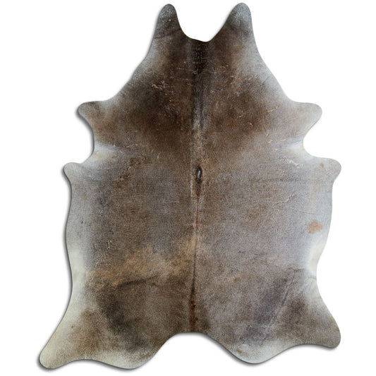 Tan Grey Cowhide Rug XXXL