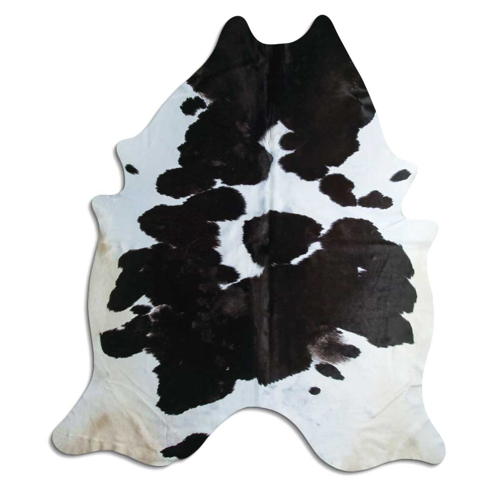 Black & White Cowhide Rug XXL