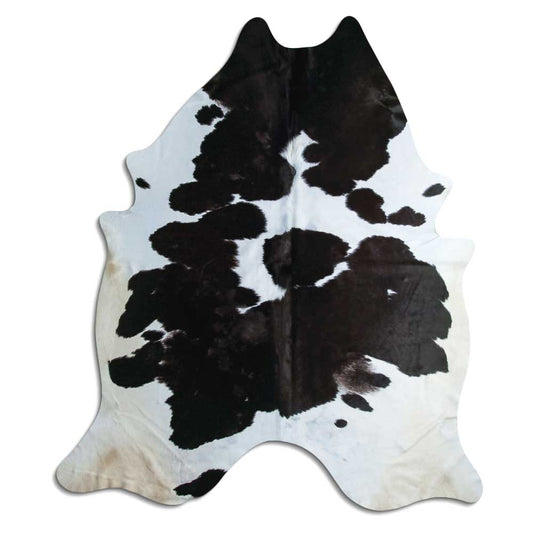 Black & White Cowhide Rug XXL