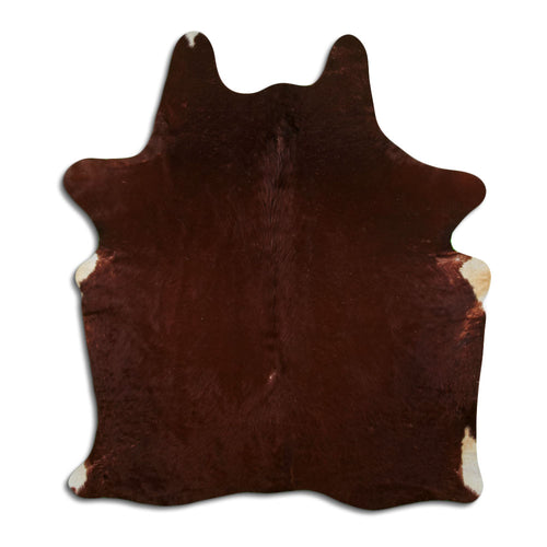 Brown Cowhide Rug L