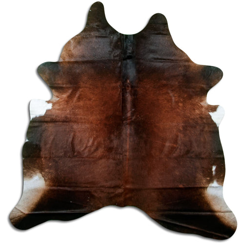Brown Cowhide Rug L