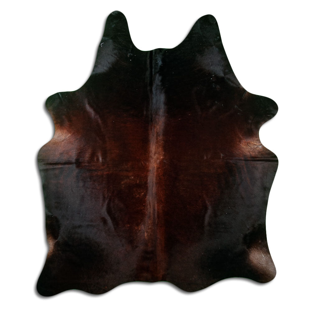 Brown Cowhide Rug L