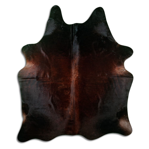 Brown Cowhide Rug L