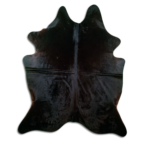 Black Cowhide Rug XXL