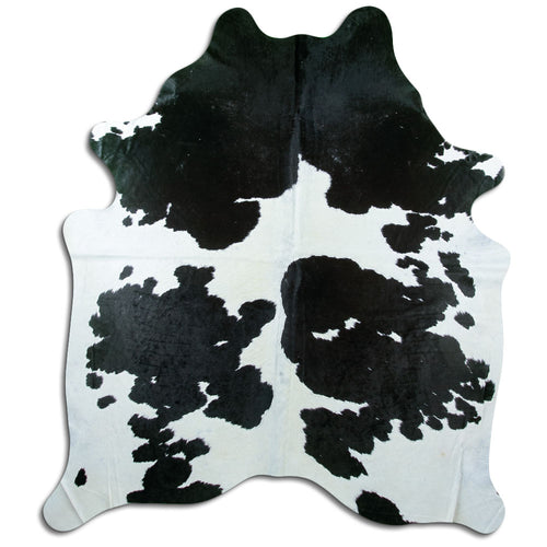 Black & White Cowhide Rug XXL