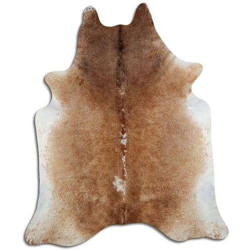 Tan Grey Cowhide Rug XXL
