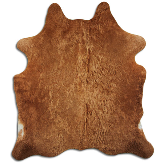 Brown Cowhide Rug L