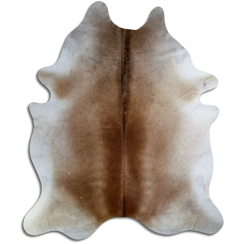 Tan Grey Cowhide Rug XXXL