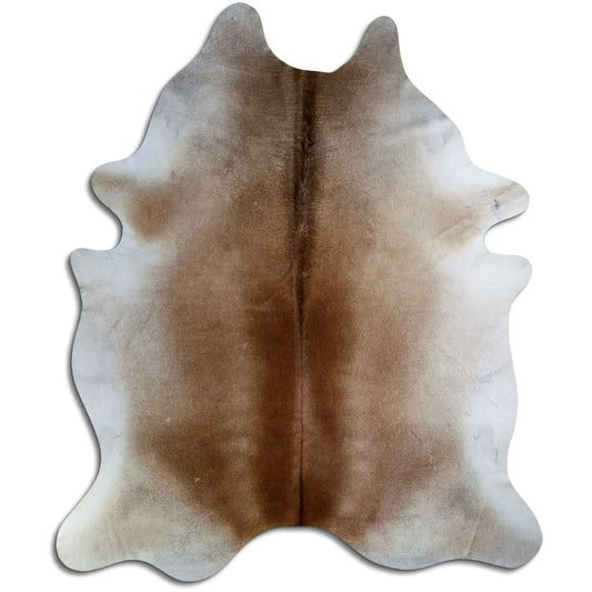 Tan Grey Cowhide Rug XXXL