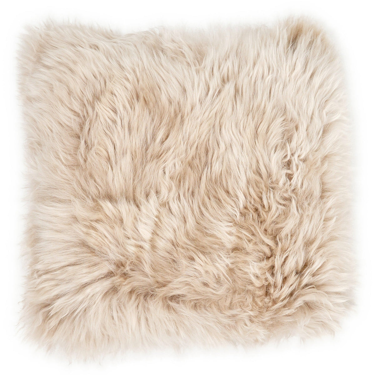 Sheepskin Cushion Cover, Beige