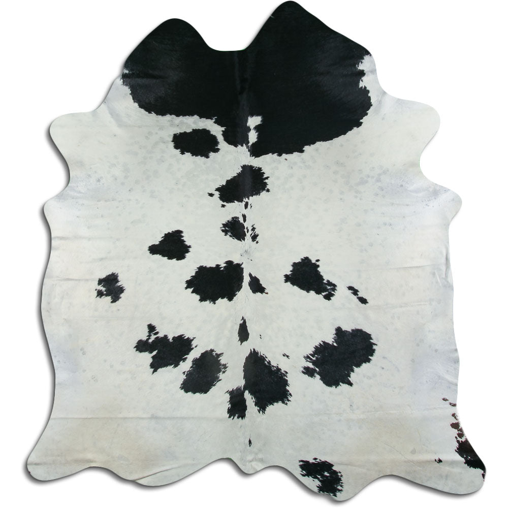 Black & White Cowhide Rug XL