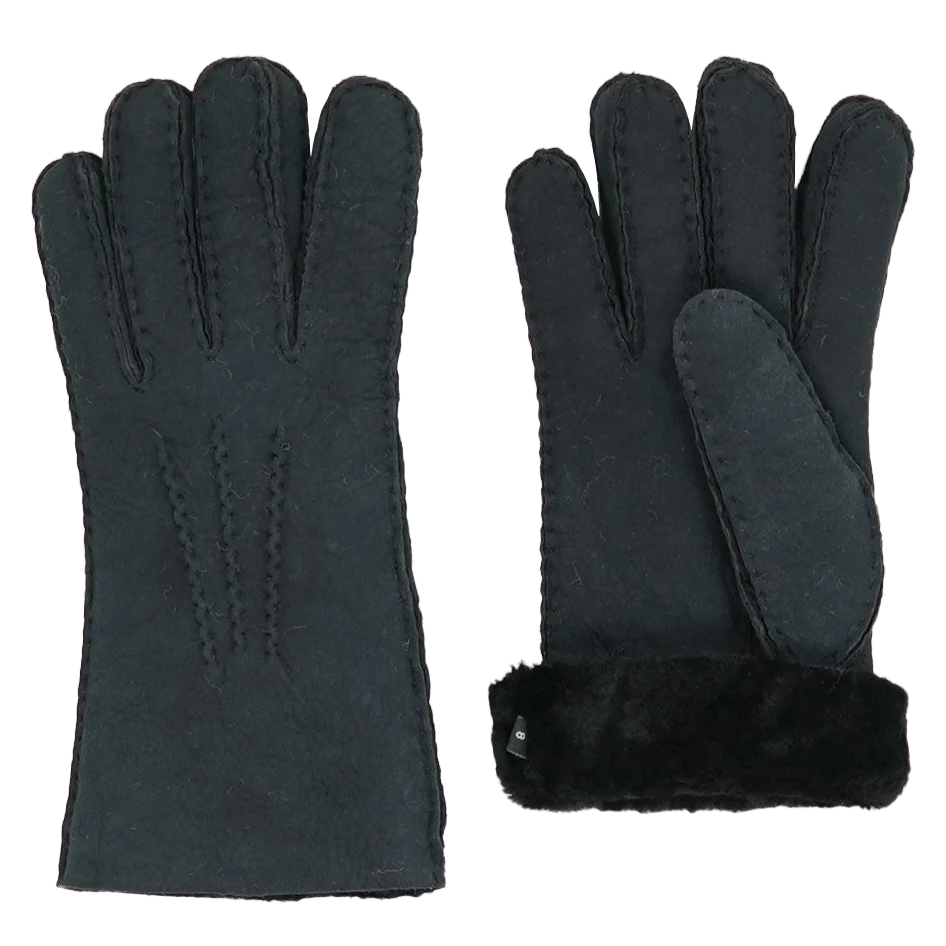 Sheepskin gloves in Black, pair