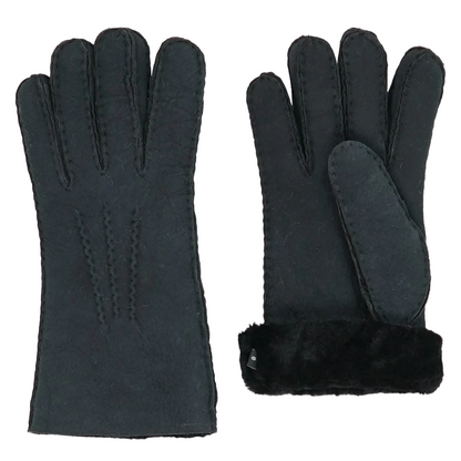 Sheepskin gloves in Black, pair