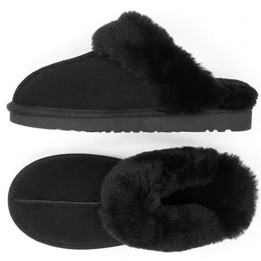 Sheepskin Slippers | Black