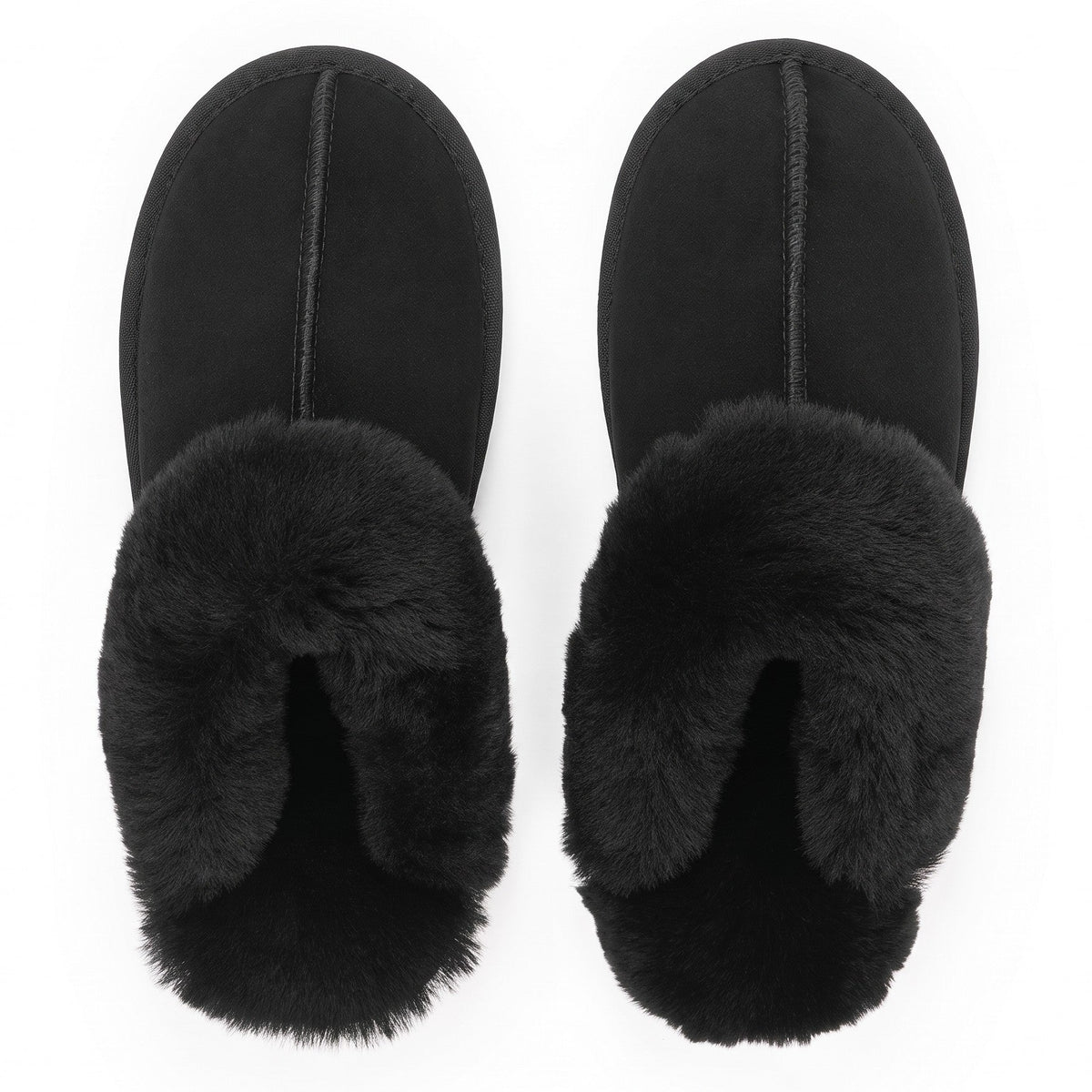 Sheepskin Slippers | Black