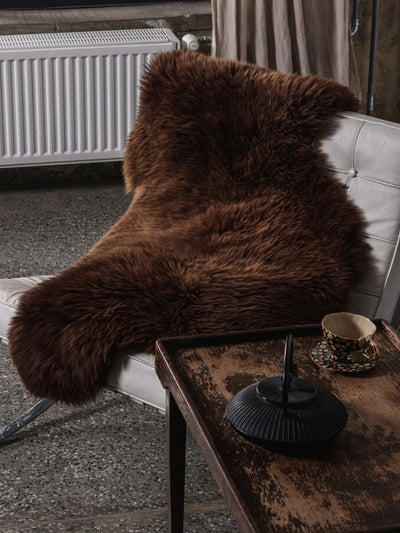 Brown Sheepskin Rug