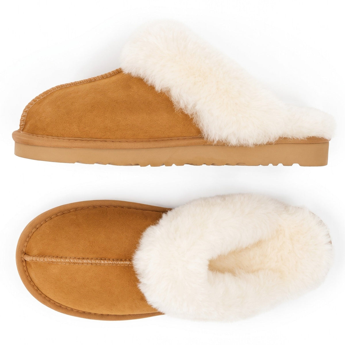 Sheepskin Slippers | Caramel