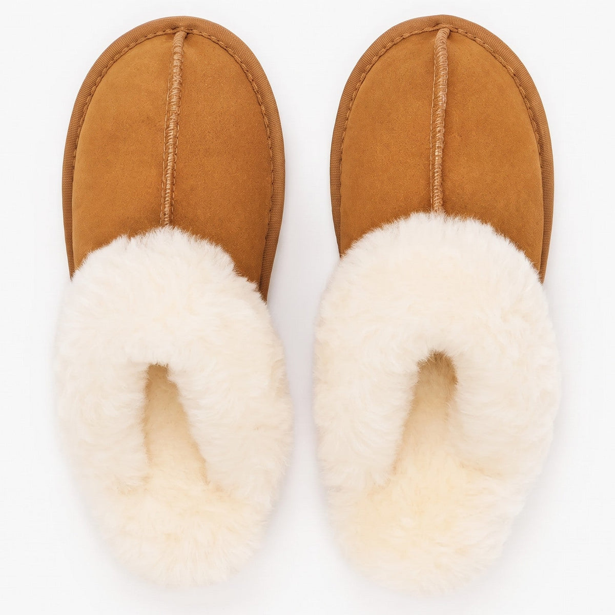 Sheepskin Slippers | Caramel