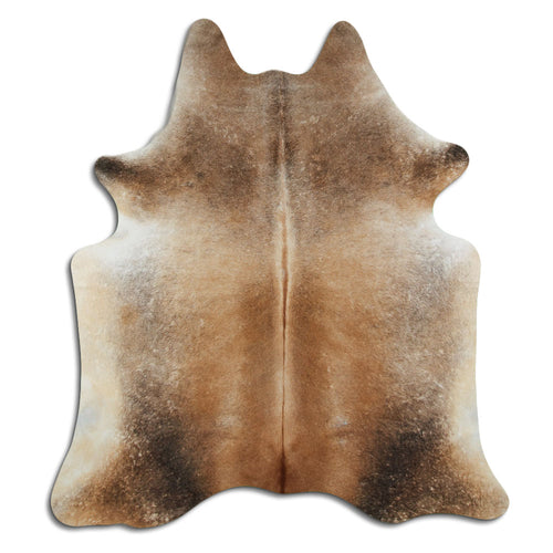 Tan Grey Cowhide Rug L