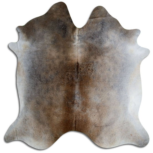 Tan Grey Cowhide Rug XXL