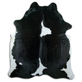 Black & White Cowhide Rug XXL