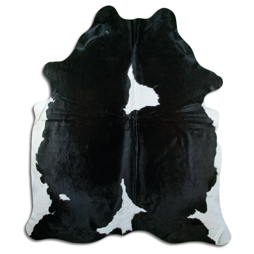 Black & White Cowhide Rug XXL