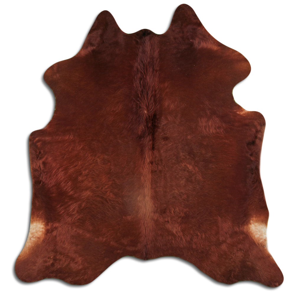 Brown Cowhide Rug L