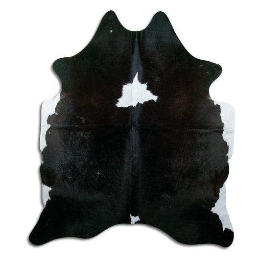 Black & White Cowhide Rug XL