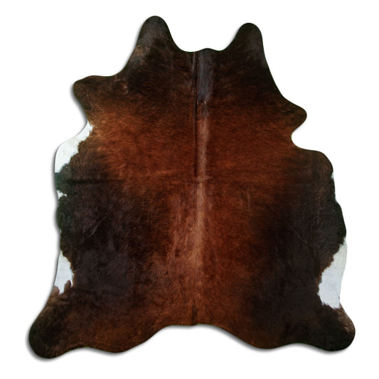 Brown Cowhide Rug L