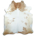 Brown & White Cowhide Rug XXL