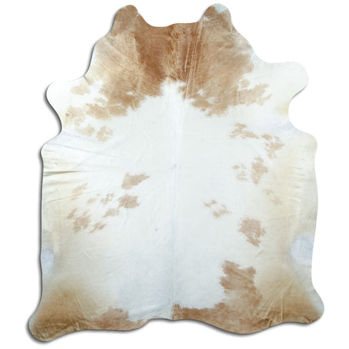 Brown & White Cowhide Rug XXL