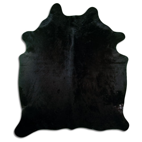 Black Cowhide Rug XL