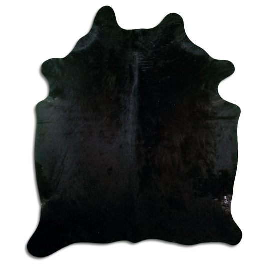 Black Cowhide Rug XL