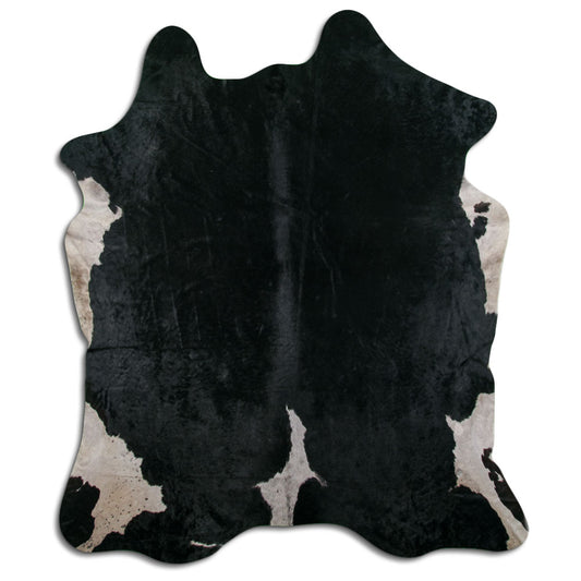 Black Cowhide Rug XXXL