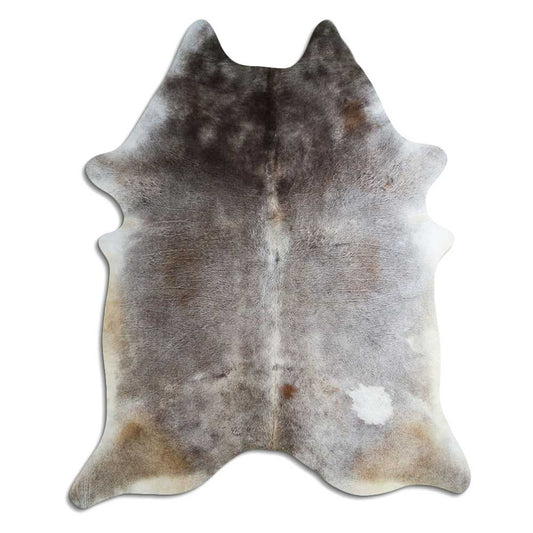 Tan Grey Cowhide Rug XXL