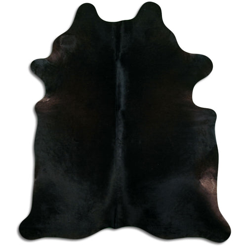 Black Cowhide Rug XXL